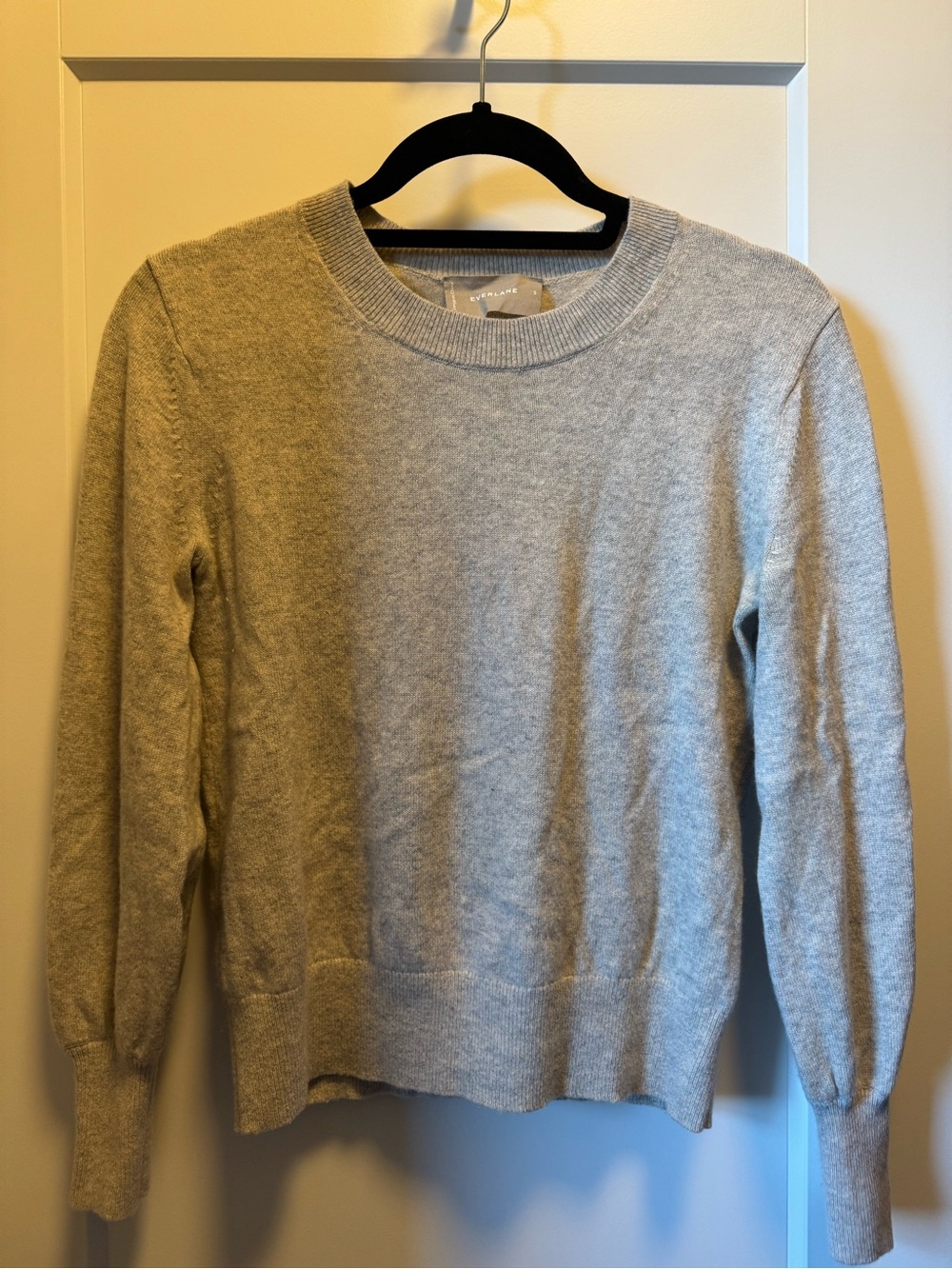 Everlane Cashmere Lantern Sweater - Light Gray size 6 - Picture 2 of 5